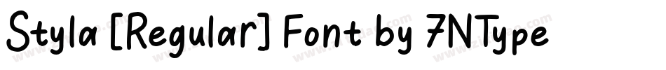 Styla [Regular] Font by 7NTypes字体转换